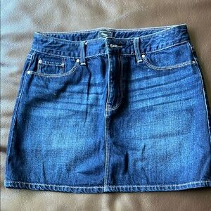 GAP Blue and Gold Mini Pencil Skirt